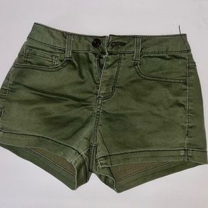 Green shorts